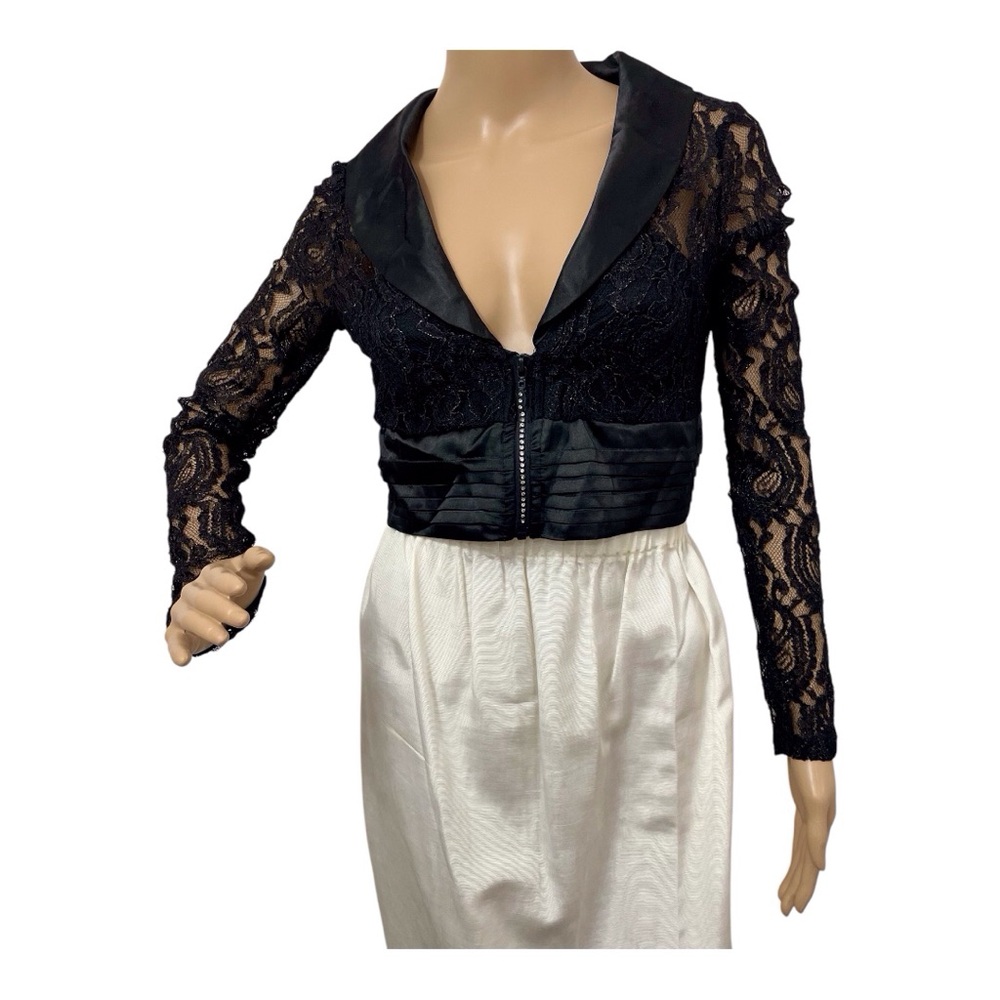 Aggie Women's Girls Junior Black Lace Top, Jacket, L